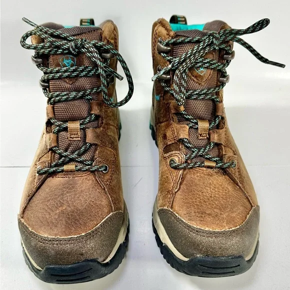 ARIAT Women's Skyline Brown Leather Waterproof Lace Up Hiking Boots Sz 7 B - Picture 3 of 11
